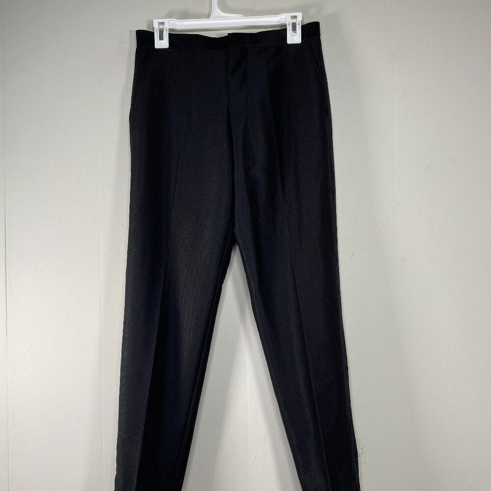 J. Ferrar SLIM Dress Pants Men's 28 Mid Rise Black Office Business